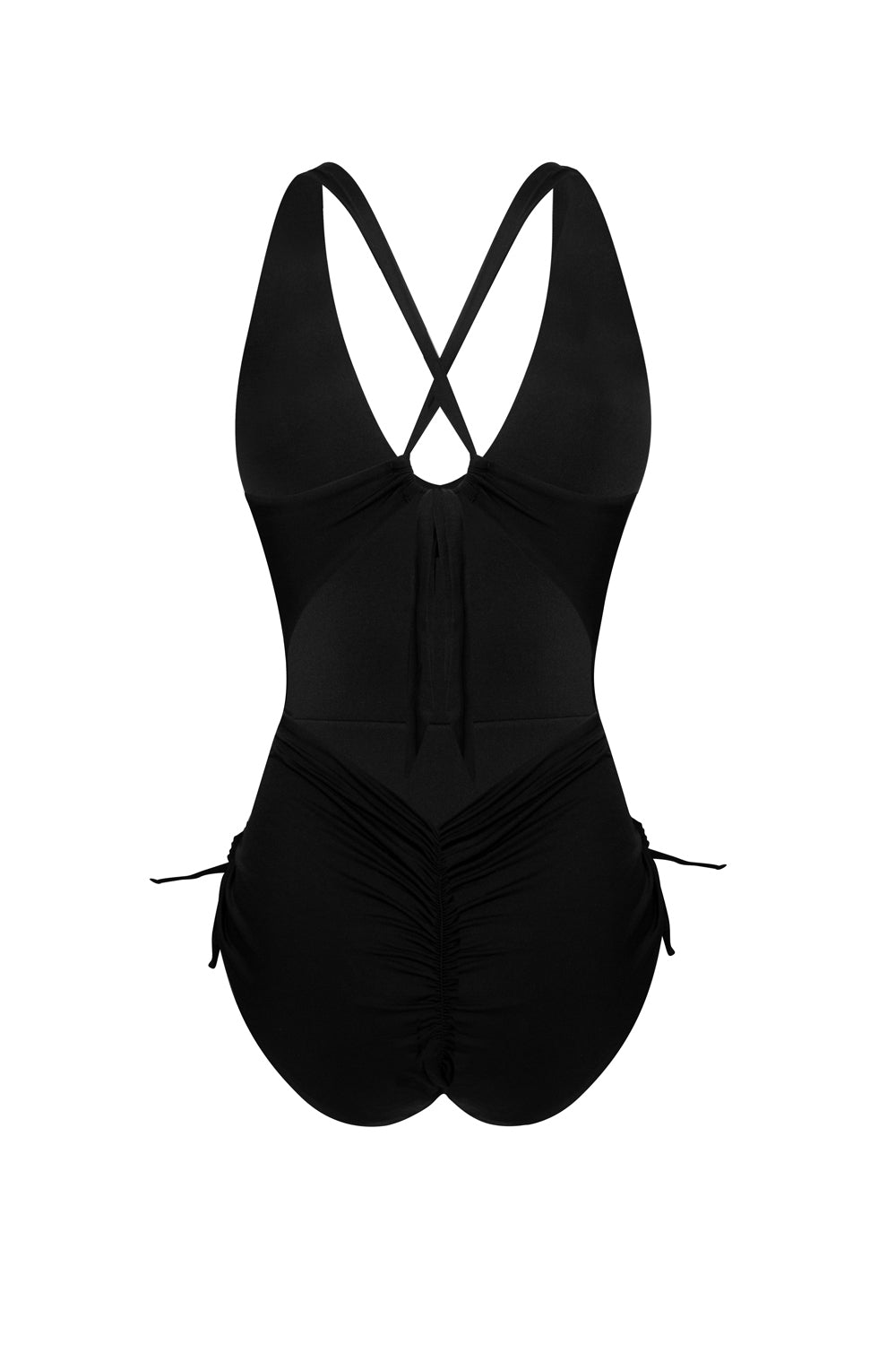 Lace-Up One-Piece Swimsuit